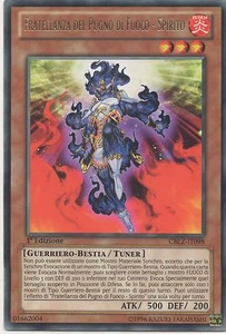 YU GI OH FRATELLANZA DEL PUGNO DI FUOCO-SPIRITO • CBLZ • RARA - Picture 1 of 1