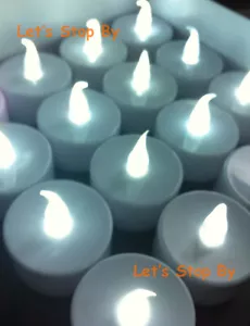 144 Stück weiße Batterie LED flackernde Kerze Blumen Deko Hochzeit Teelicht Licht - Bild 1 von 2