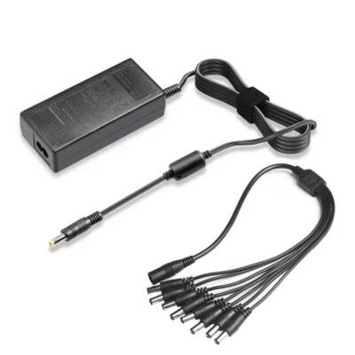 8-to-1 Power Cable Splitter AC Adapter For Samsung SDR-C75300 SDR-C75300N 16 Ch - Image 1 of 4