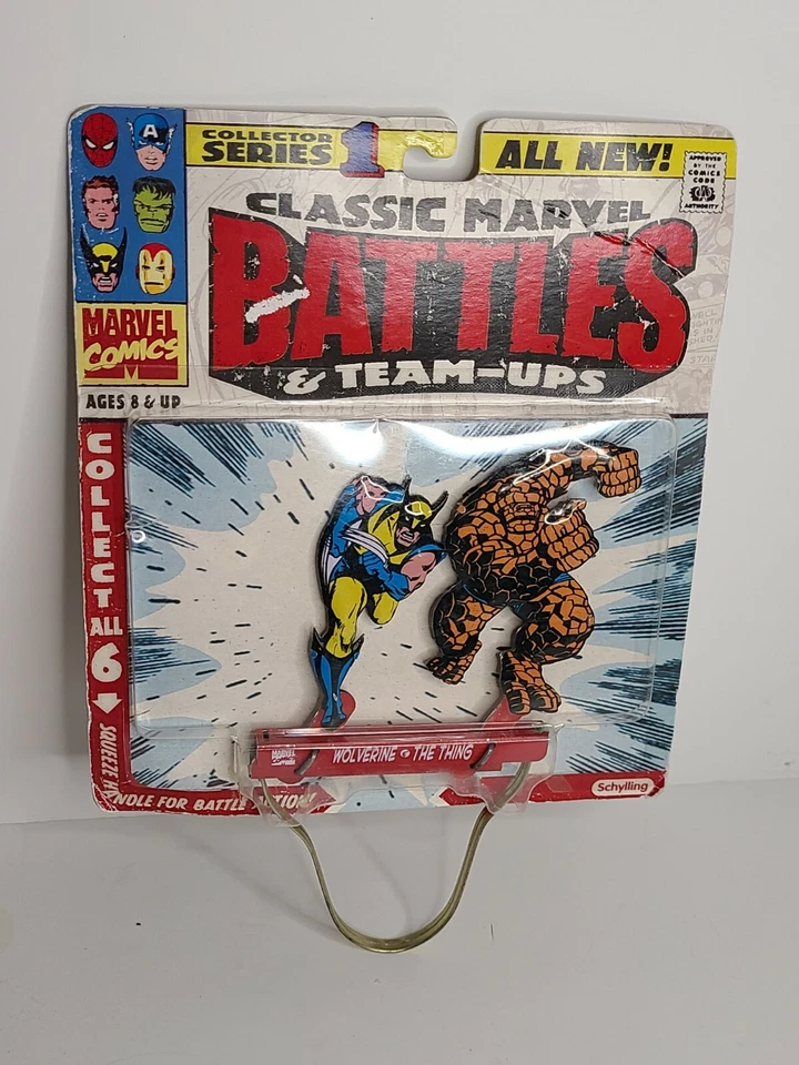 Clásico Marvel Batallas y Equipos DR WOLVERINE VS THE THING Coleccionista Serie 1 Foto 1 de 2