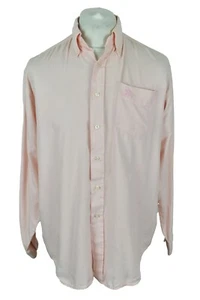 BURBERRY Pink Long Sleeve Shirt size 16" 41Cm Mens Button Up 100% Cotton - Picture 1 of 8