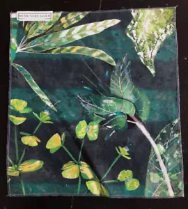 DESIGNERS GUILD Arjuna Leaf 16 x 17 1/2" Nature Scene Fabric Sample - Picture 1 of 3