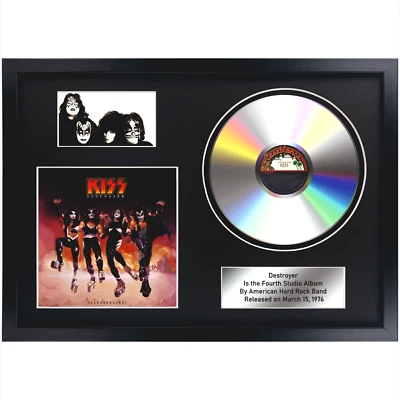 Kiss – Destroyer / Memorabilia / Souvenir in black frame / Rock / interior decor - Image 1 of 4