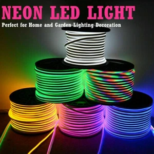 100ft DC12V SMD2835 RGB LED Neon Light Strip Waterproof for Car Boat Room Decor - Picture 1 of 12