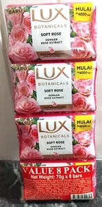 Lux Soft Rose Soap 70g X 8 - Picture 1 of 1