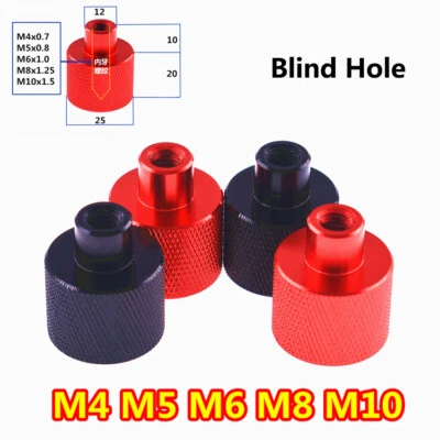 Rändelmutter M4 M5 M6 M8 M10 Aluminiumlegierung Hohe Form Blindloch Rändelmutter - Bild 1 von 4