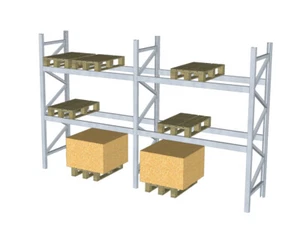 Dexion P90 Höhe 3500 mm Palettenregal Lichte Weite 2.700 mm Fachlast 1,7 t - Bild 1 von 75