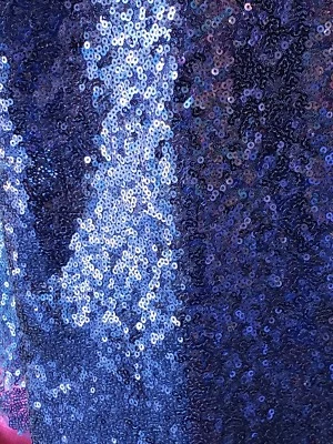 MINI DISC SEQUIN GLITZ NYLON MESH FABRIC BACK DROP SASH TABLE RUNNER OVERLAY SBY - Image 1 of 4
