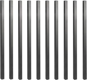 Baluster 3/4" Vierkant x 26" lang, pulverbeschichtet schwarz - SQPS26 (10 Stück) - Bild 1 von 9