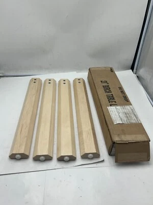 (caja de 4) Patas de mesa de abedul 21" Foto 1 de 4