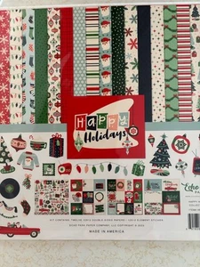 Kit Collezione Happy Holidays Echo Park 12 x 12 NUOVO - Foto 1 di 2