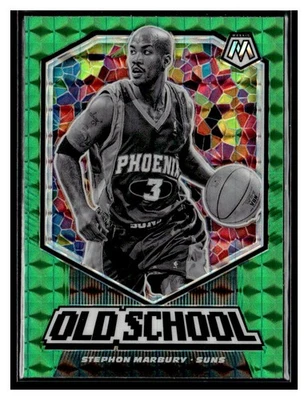 2019-20 Panini Mosaic #9 Stephon Marbury Old School Mosaic Green Suns Foto 1 de 2