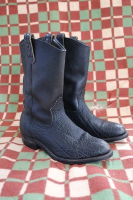 Botas Red Wing 1158 Bullhide Pecos tamanho 9.5 D largura 1992 biqueira redonda cowboy faroeste - Imagem 1 de 4