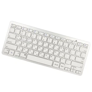 Portable Silver Mini Korean 78 Keys Wireless Bluetooth Keyboard for iPad - Picture 1 of 6