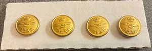 ROYAL CANADIAN AIRFORCE OFFICERS UNIFORM BUTTONS X 4 ,EXCELLENT CONDITION. - Picture 1 of 4