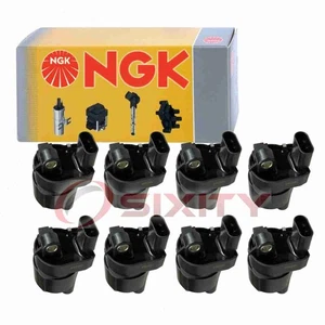 8 pc NGK Ignition Coils for 2016-2019 Chevrolet Suburban 3500 HD 6.0L V8 jq - Picture 1 of 5