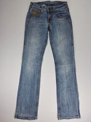 Cowgirl Tuff studded camo, distressed, long inseam, western jeans Women's 25x35 - Image 1 of 4