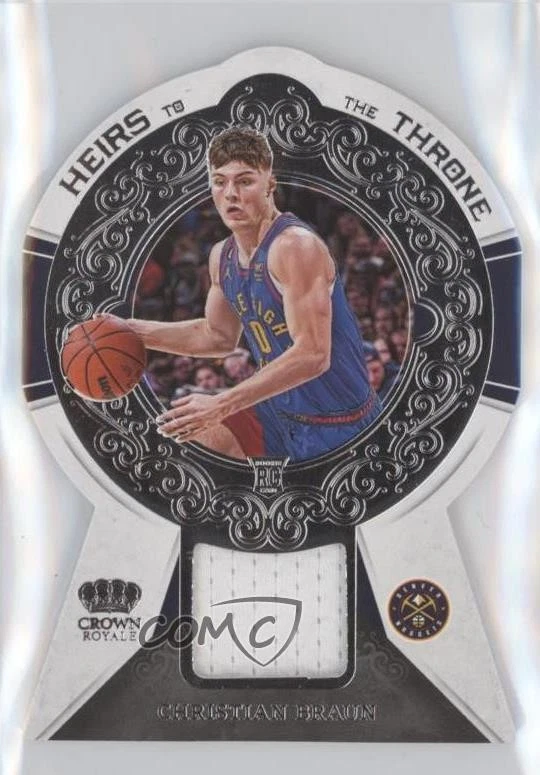 2022 Panini Crown Royale Heirs to the Throne Christian Braun #HT-CBN Rookie RC - Image 1 of 2