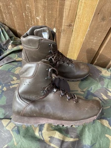 Iturri Brown Leather Patrol Boots Uk 12M #C2 - Picture 1 of 5