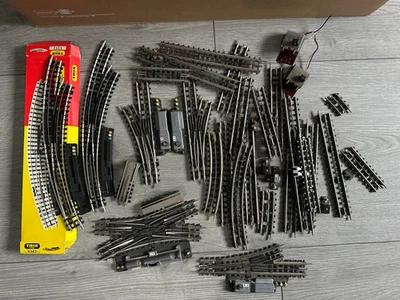 H0 TRIX Express Gleise Weichen Bogenweichen Konvolut - Bild 1 von 4