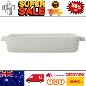 Epicurious Rectangle Baker 32x22.5x7cm, White Ceramic, Gift Boxed Cookware - Picture 1 of 4