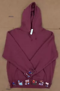 FW21 SUPREME AOI ICONS HOODED SWEATSHIRT PLUM PURPLE SZ XL - Picture 1 of 3