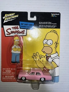 JOHNNY LIGHTNING THE SIMPSONS HOMER'S CAR WHITE LIGHTNING VHTF ⚡️ - Picture 1 of 7
