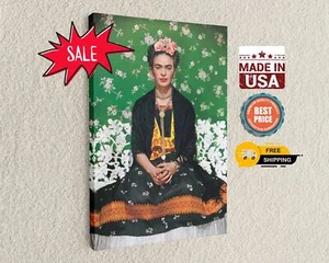 Frida Kahlo Leinwandbild weiße Bank Wandbild Museumsqualität Reproduktion - Bild 1 von 7