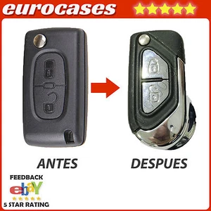 CARCASA DELUXE PEUGEOT 206 207 306 307 406 407 5008 8006 NUEVO DISEÑO LLAVE - Imagen 1 de 4
