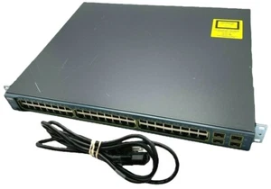 Cisco WS-C3560-48PS-S 3560 48-Port Poe + 4 Sfp Catalyst Poe Switch - TESTED!! - Picture 1 of 8