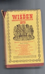WISDEN CRICKETERS ALAMANACK , hardcover with dustjacket , 1975 - Picture 1 of 1