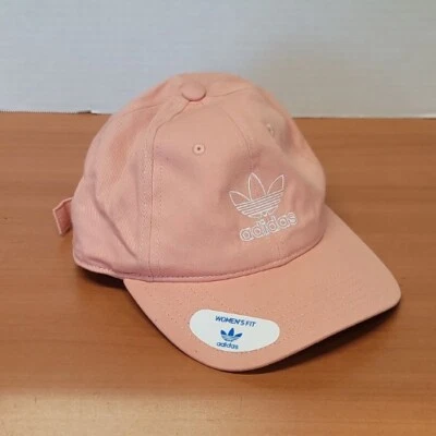 Adidas Cap Women Hat Originals Relaxed Strapback Pink White Training Yoga Gym - Image 1 of 4