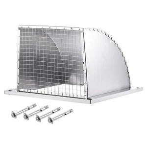 PATIKIL 14"x14" Wall Vent Cover, Exterior Dryer Vent Outlet Grille Louvered 3... - Picture 1 of 5