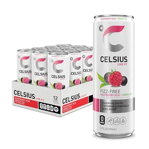Raspberry Acai Green Tea Energy Drink, 12 Fl Oz (Pack of 12) - Picture 1 of 12