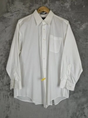 Nautica Classic Fit Long Sleeve Cotton White Men's Button Up Shirt Size 17 32-33 - Image 1 of 4