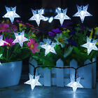 60/30led Solar Garden Lights Star Fairy String Outdoor Wedding Fence Party Decor