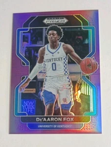 DE'AARON FOX 2022 Panini Prizm Basketball Draft Picks Purple Prizm /75 #11 - Picture 1 of 7