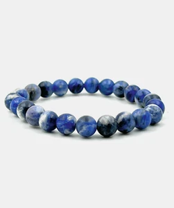 Lapislazuli verstellbares Unisex Armband | Chakra Armband | einzigartiges Geschenk | 8 mm - Bild 1 von 3