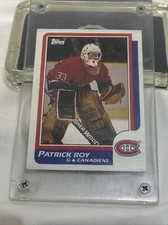 Patrick Roy 1986-87 Topps NHL Rookie RC Card #53 1986 Canadiens Hockey