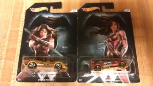 (2) Hot Wheel Wonder Woman Diecast Cars,2015,power pistons,tantrum,new! - Picture 1 of 5