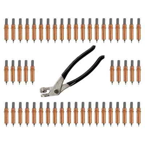 1/8" CLECO Tool Kit - Includes 50 CLECOS + Pliers - Hotrod Sheet Metal Pins - Picture 1 of 4