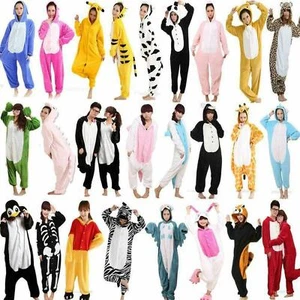 Hot Unisex Adult Oneseeeee Animal Anime Cosplay Pyjamas Kigurumi Fancy Dress UK - Picture 1 of 30