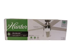 Hunter Mansilla 52" Ceiling Fan (Brushed Nickel Finish) - Picture 1 of 2
