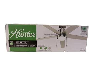 Hunter Mansilla 52" Ceiling Fan (Brushed Nickel Finish) - Image 1 of 2