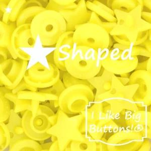 KAM Broches de presión Forma de estrella B47 Amarillo Brillante Plástico Botones a presión Sin coser Coser Artesanías - Imagen 1 de 11