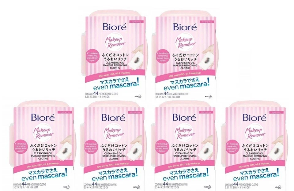 6 paños desmaquillantes Bioré Beauty aceite 44 unidades Top desmaquillante japonés Foto 1 de 3