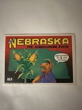Trade Card US of Alf 1st Series Nebraska Sticker Back Patriotic 1987 Cornhusker