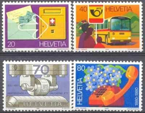 Suiza 1980 Yvert 1110/13 Correo MNH VF - Imagen 1 de 1