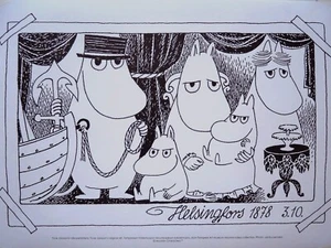 【PÓSTER】MOOMIN Helsingfors TOVE JANSSON 35x50cm taza Muumi juliste ムーミン ポスター マグ - Imagen 1 de 4
