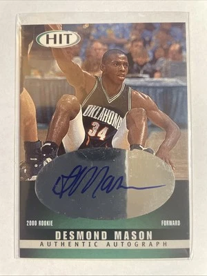 Sage Hit 2000 - Autógrafos Desmond Mason #A34 Diamond (AU, RC) Foto 1 de 2